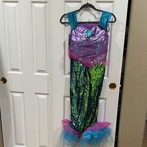 Deluxe Dazzling Mermaid Sequin Kids Costume-Size 10-12 (as is)
